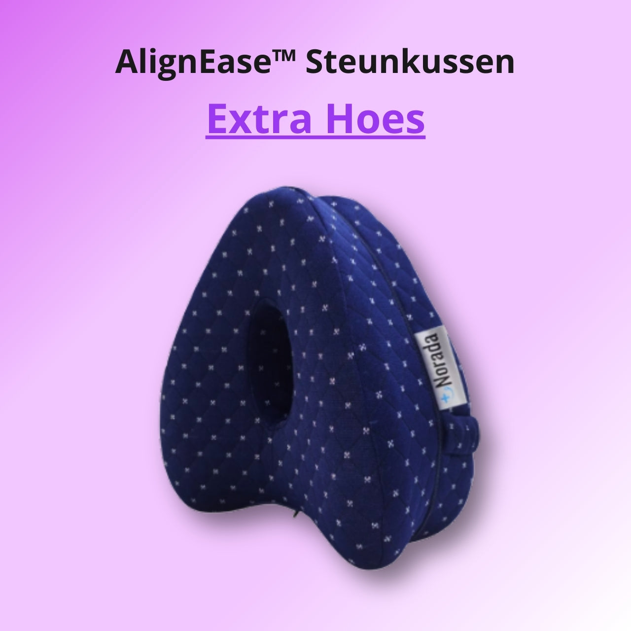 Navy Kussensloop - voor AlignEase™️ Steunkussen